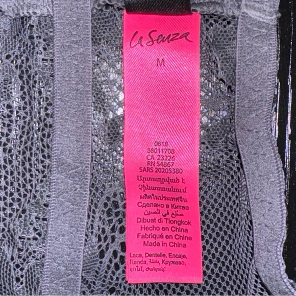 La Senza Lace Bralette in Purple with Floral Pattern - Picture 5 of 5